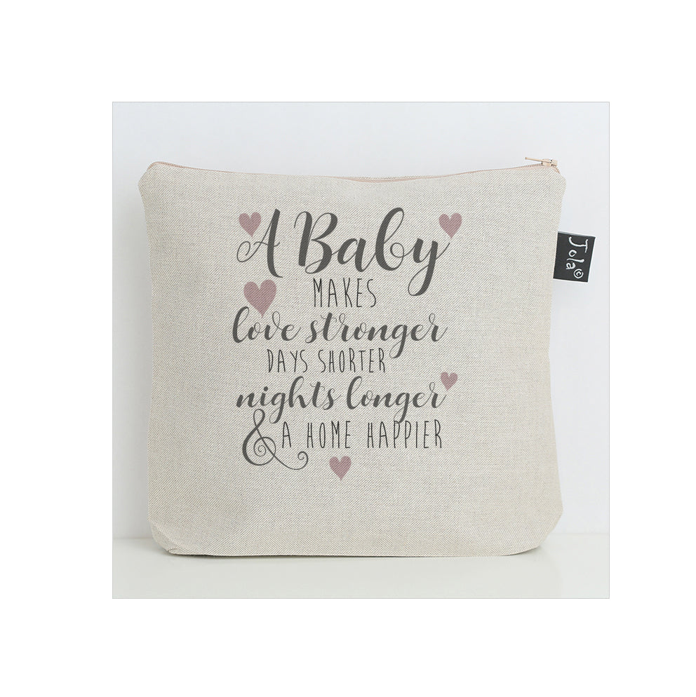 Happier home pink heart Nappy Bag