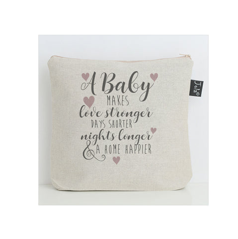 Happier home pink heart Nappy Bag