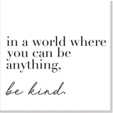 Be kind square card