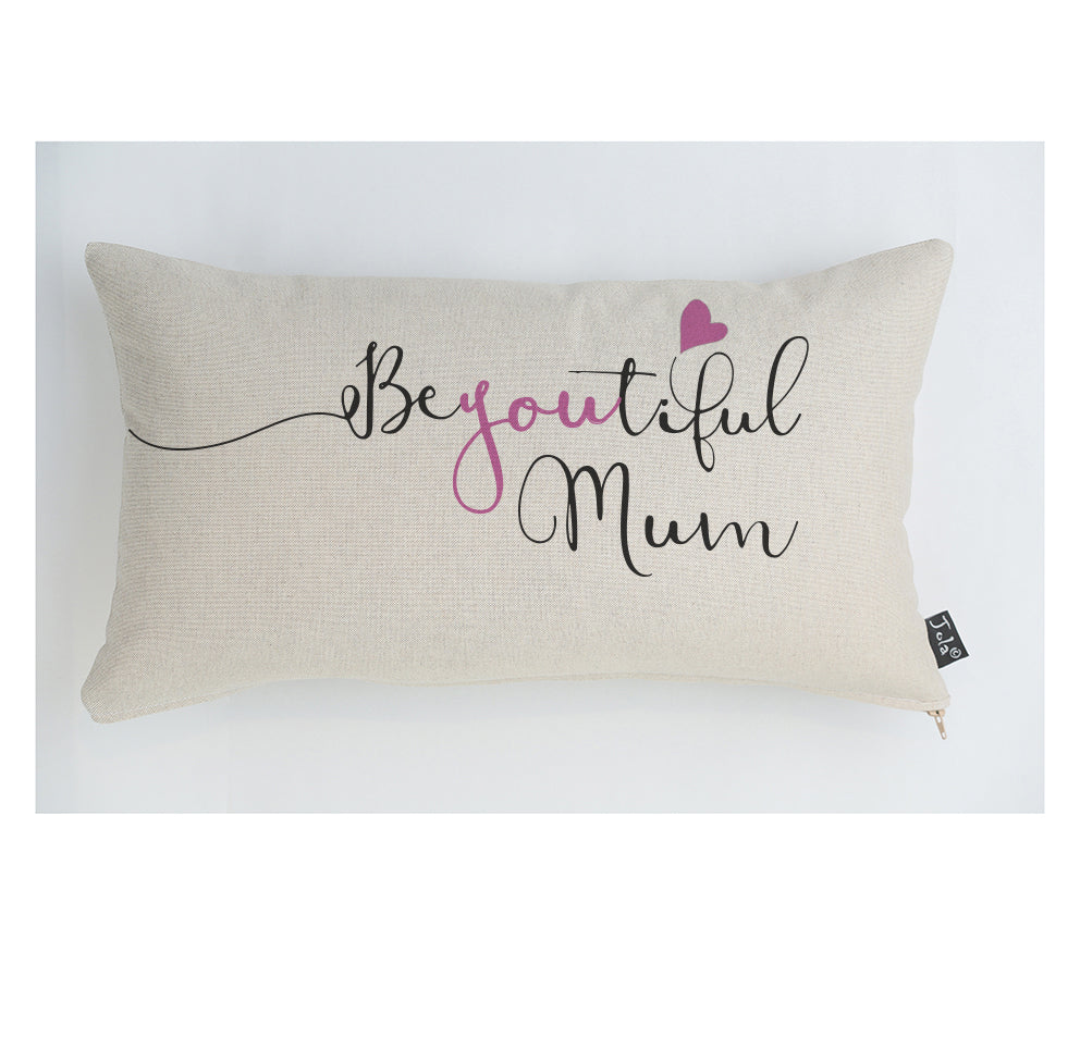 BeYouTiful Mum Cushion pink