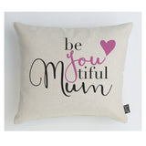 BeYouTiful Mum Cushion pink