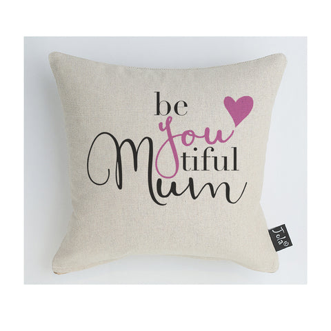 BeYouTiful Mum Cushion pink