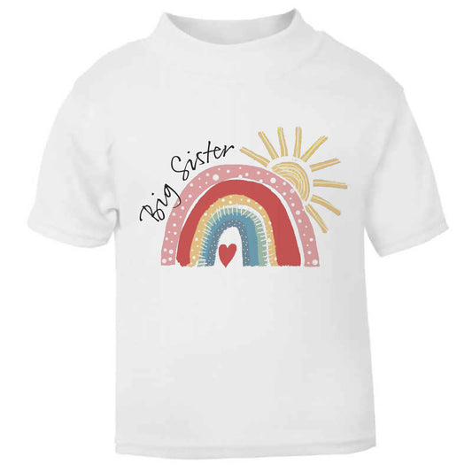 Big Sister Rainbow Toddler T Shirt