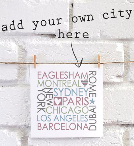 Personalised Block City Card