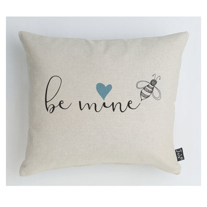 Be Mine blue heart Cushion