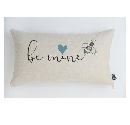Be Mine blue heart Cushion