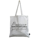 Bold Prosecco Shit Faced canvas bag