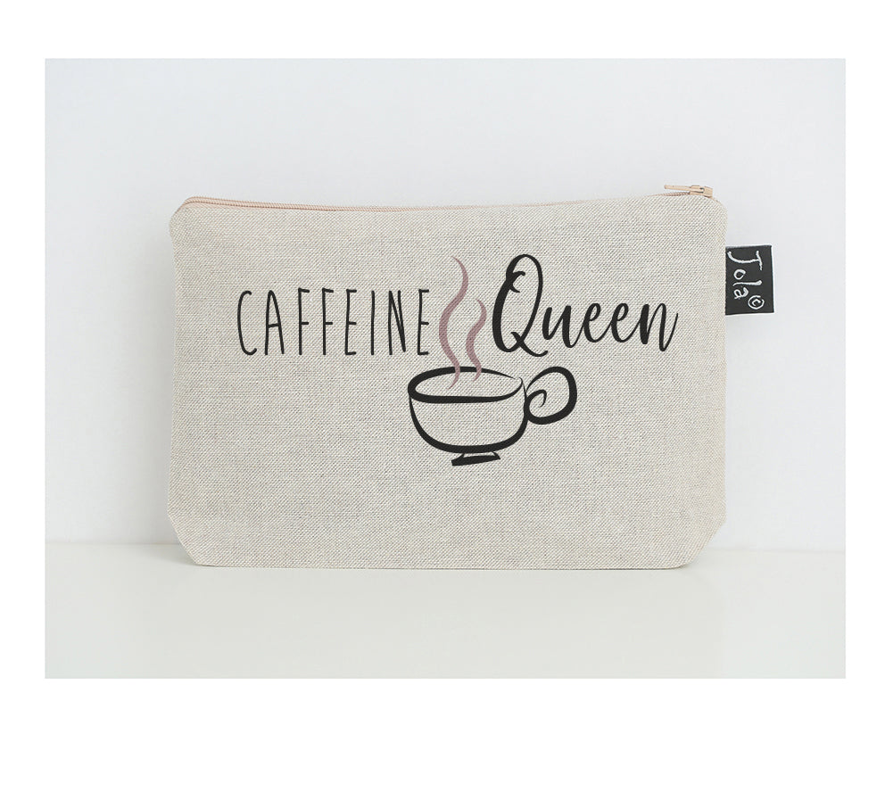 Caffeine Queen small make up bag