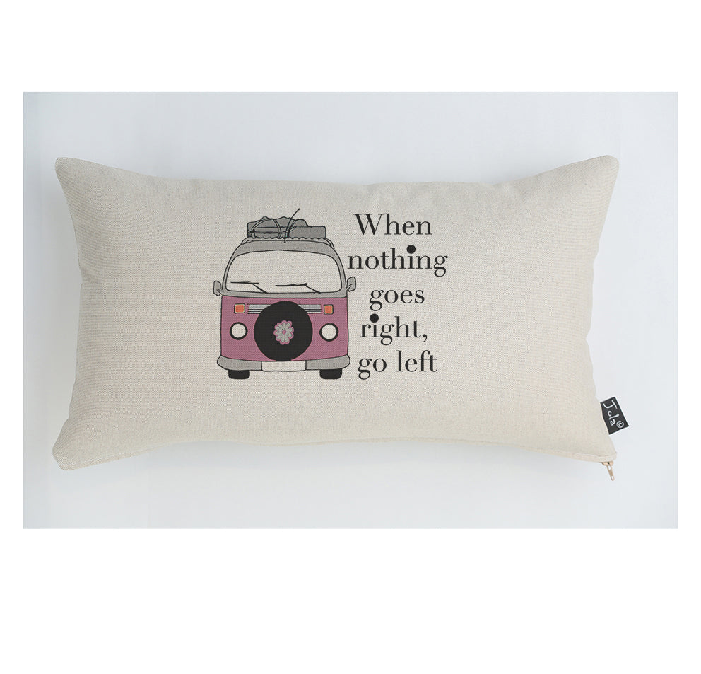 Camper Van when nothing goes right Cushion - Jola Designs