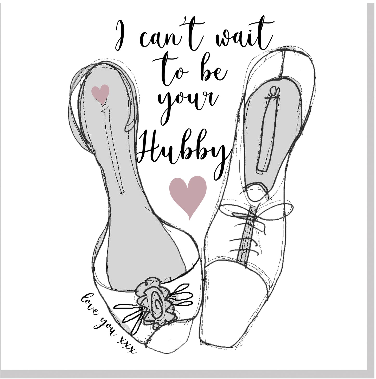 Can't Wait To Be Your Hubby square card