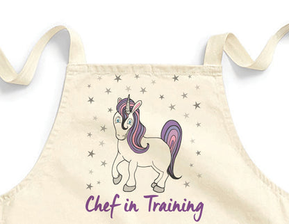 Chef in Training Unicorn Mini Apron
