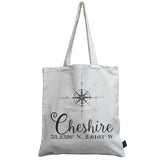 Personalised Compass Coordinates canvas bag