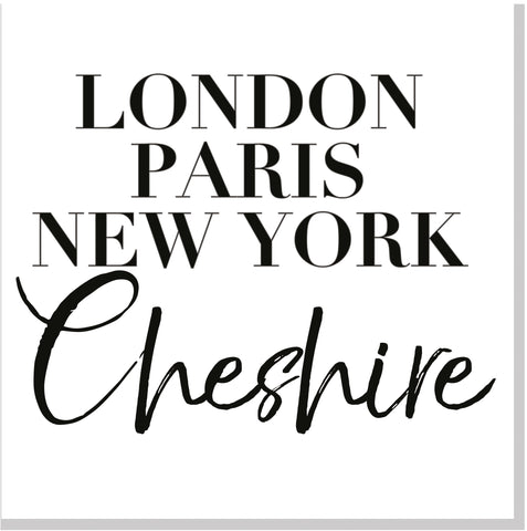 Personalised Vogue City square card