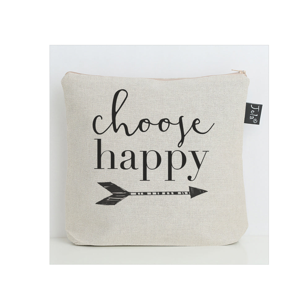 Choose Happy Wash Bag