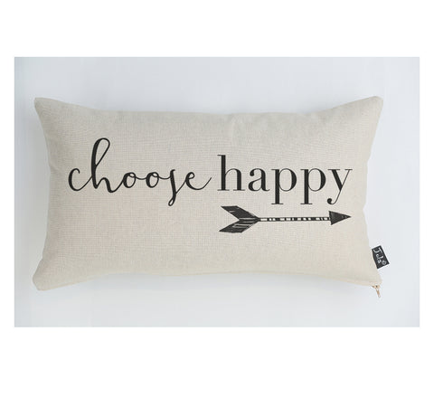 Choose Happy cushion