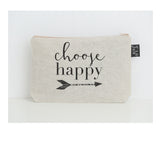 Choose Happy small make up bag