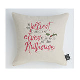 Nuthouse christmas cushion