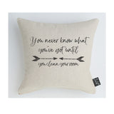 Clean room arrows cushion