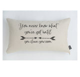 Clean room arrows cushion