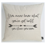 Clean room arrows cushion