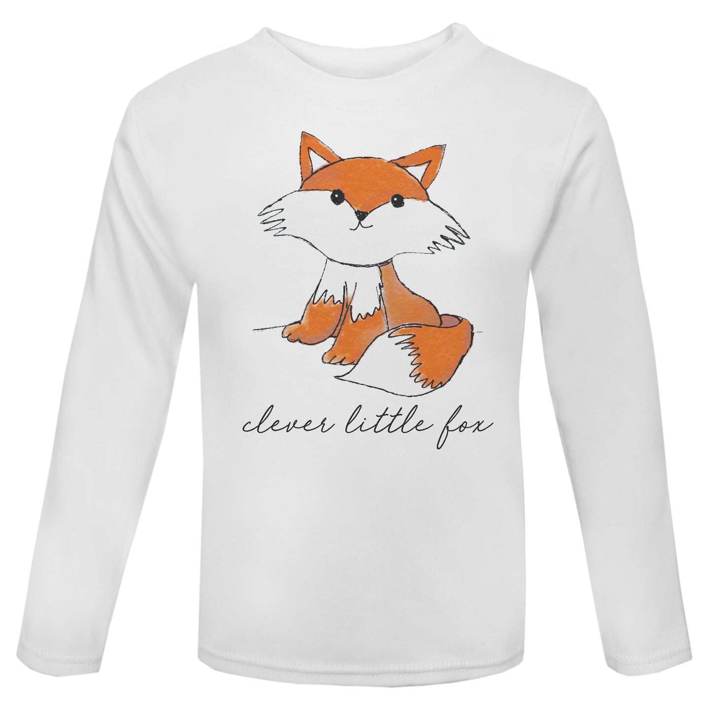 Clever Little Fox long sleeve Toddler T Shirt
