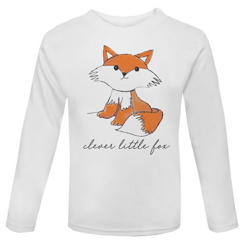 Clever Little Fox long sleeve Toddler T Shirt