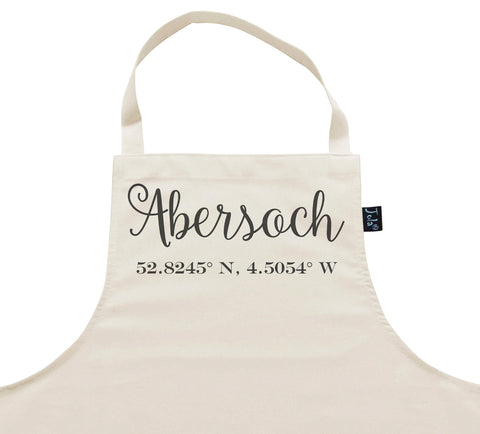 Personalised Coordinates City Apron