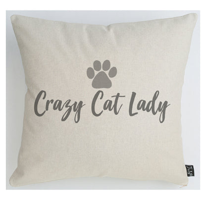 Crazy cat lady cushion