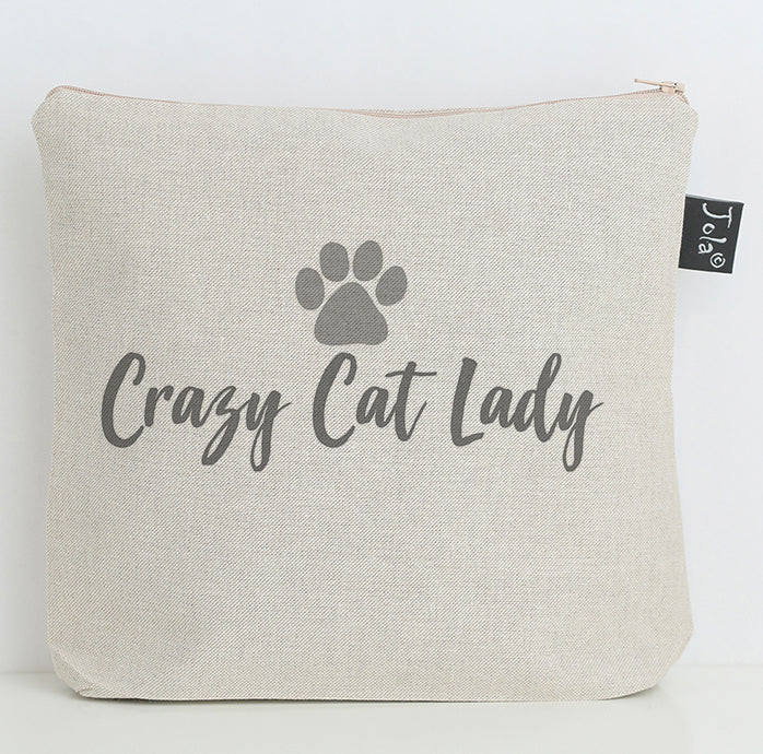 Crazy Cat Lady wash bag