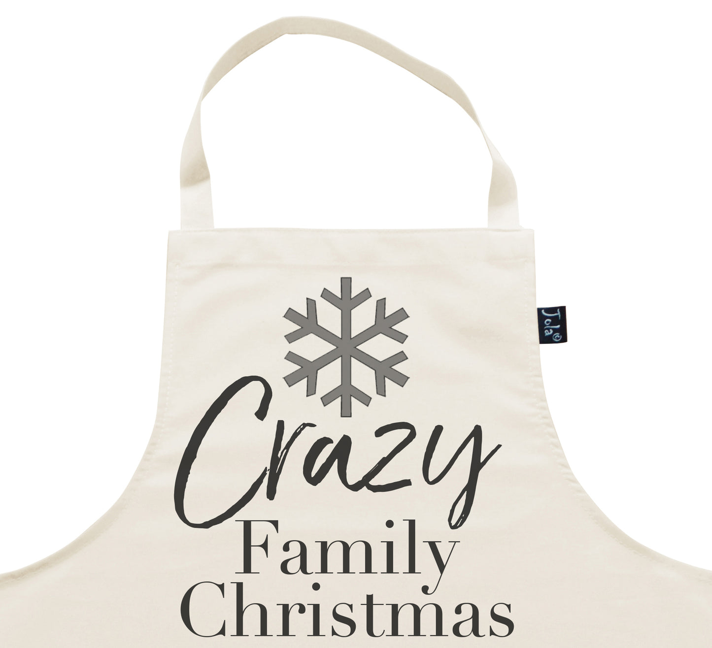 Crazy family Christmas Snowflake Apron