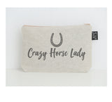 Crazy horse lady small make up bag