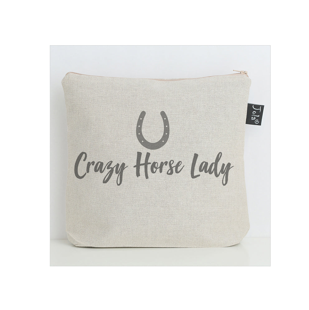 Crazy Horse Lady wash bag