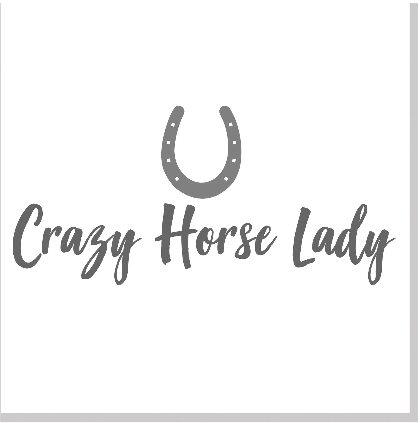 Crazy Horse lady square card