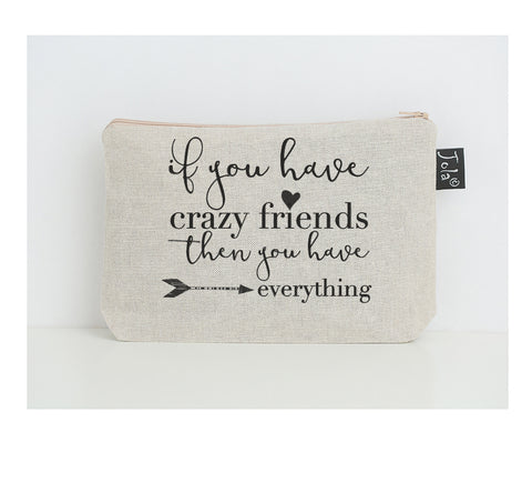 Crazy Friends small make up bag