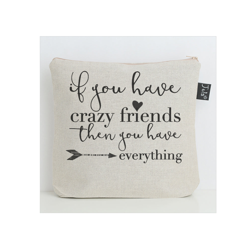 Crazy Friends Wash Bag