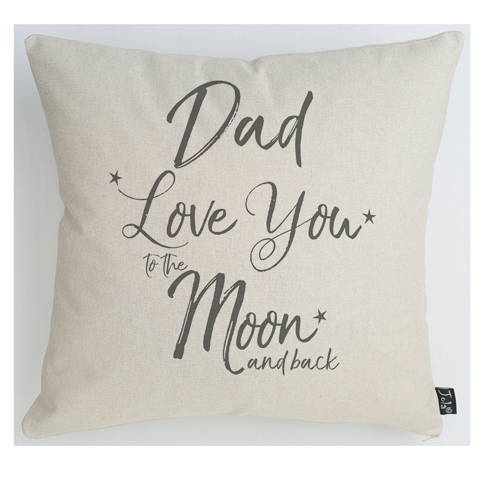 Dad Love you to the Moon sparkly cushion - Jola Designs
