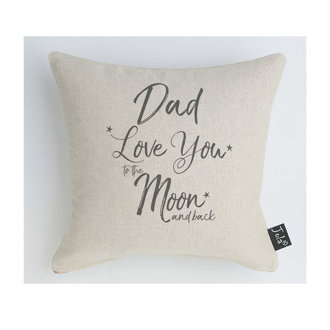 Dad Love you to the Moon sparkly cushion