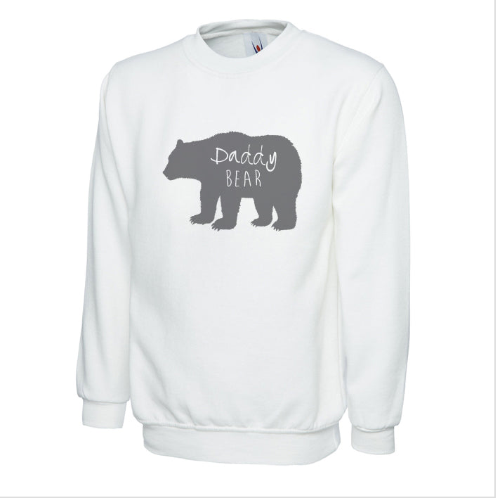 Cotton Mens Sweatshirt Daddy Bear