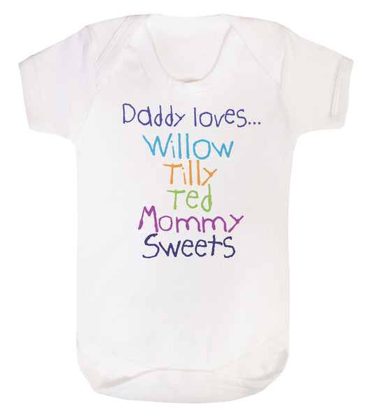 Personalised Daddy Loves Baby Vest - Jola Designs
