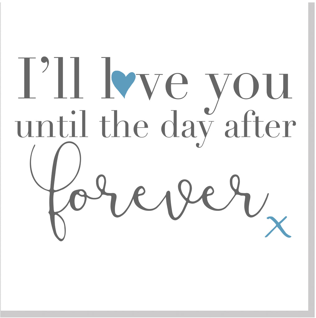 Day after forever heart square card