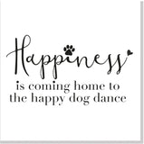 Happy Dog Dance square card