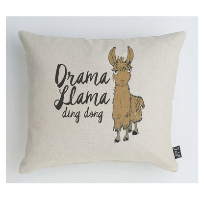 Drama Llama ding dong cushion