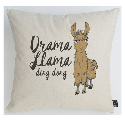 Drama Llama ding dong cushion