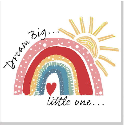 Rainbow Dream Big square card