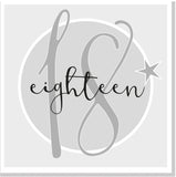 Eighteen square card