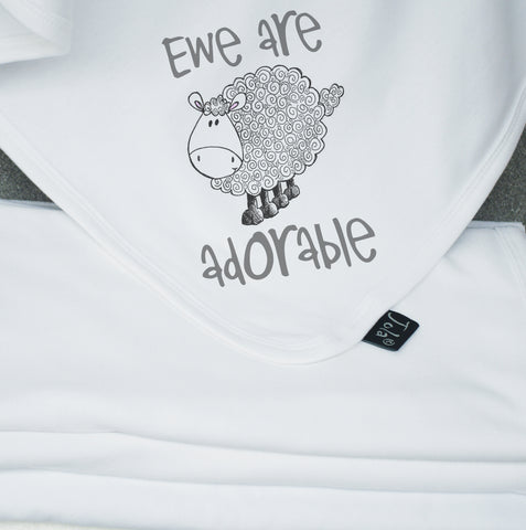 Ewe are adorable Baby Blanket