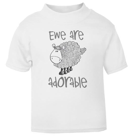 Ewe are adorable Toddler T Shirt grey
