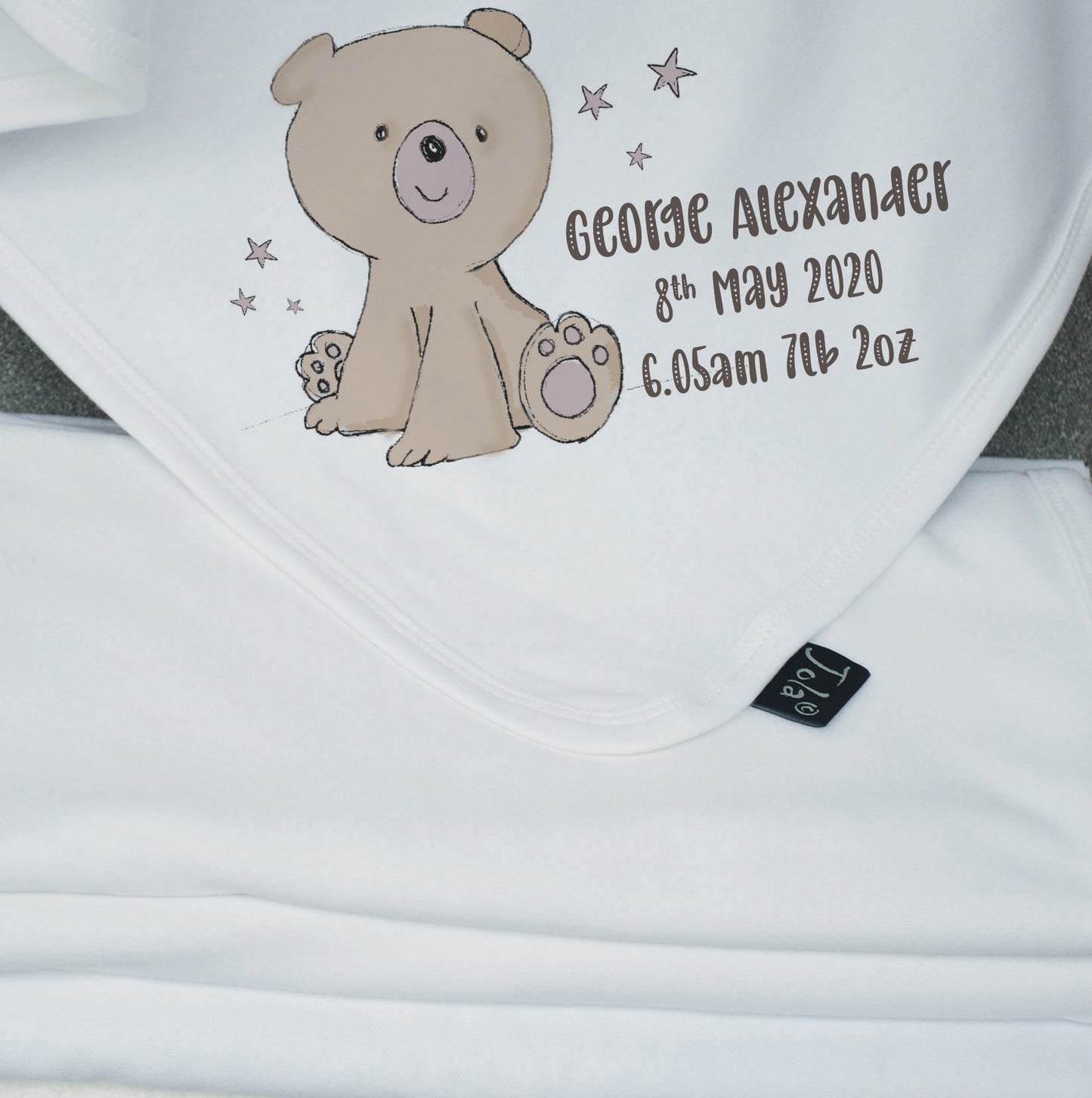 Personalised Small Baby Bear Gift set