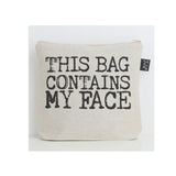 This bag contains my face wash bag
