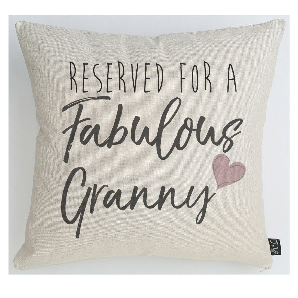 Reserved for a Fabulous Nanny cushion